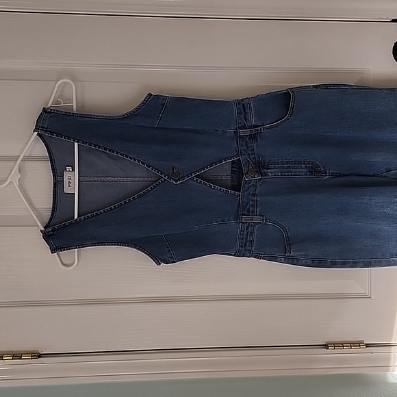 MPD Size S Demin Jumpsuit with Cutouts - Picture 2 of 7